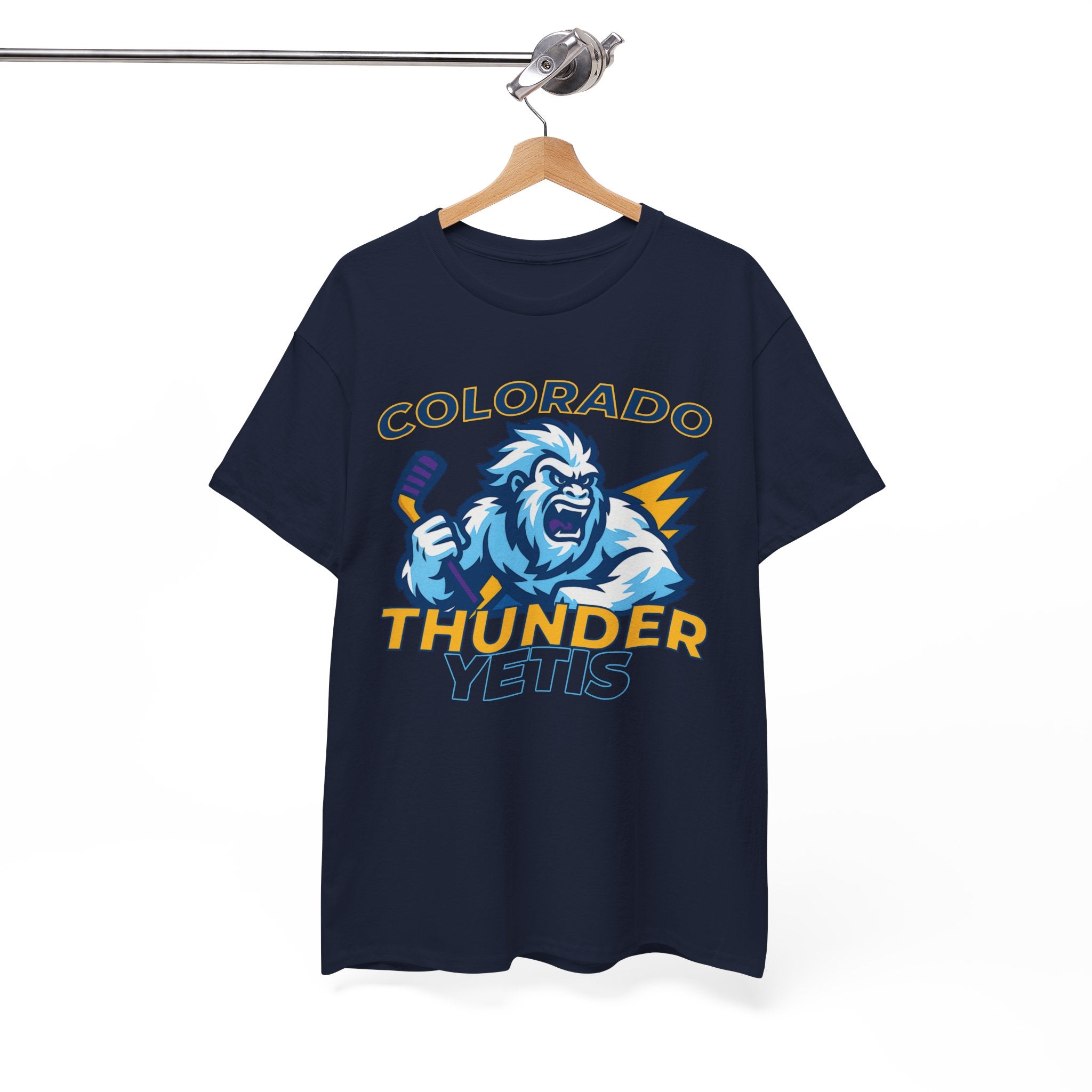 Colorado Thunder yetis Funny Hockey t shirt for men