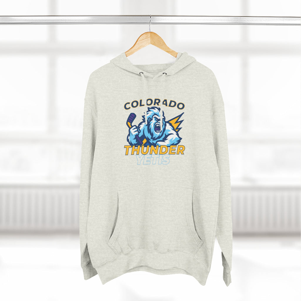 Colorado Thunder Yetis Funny Hockey Hoodie for men